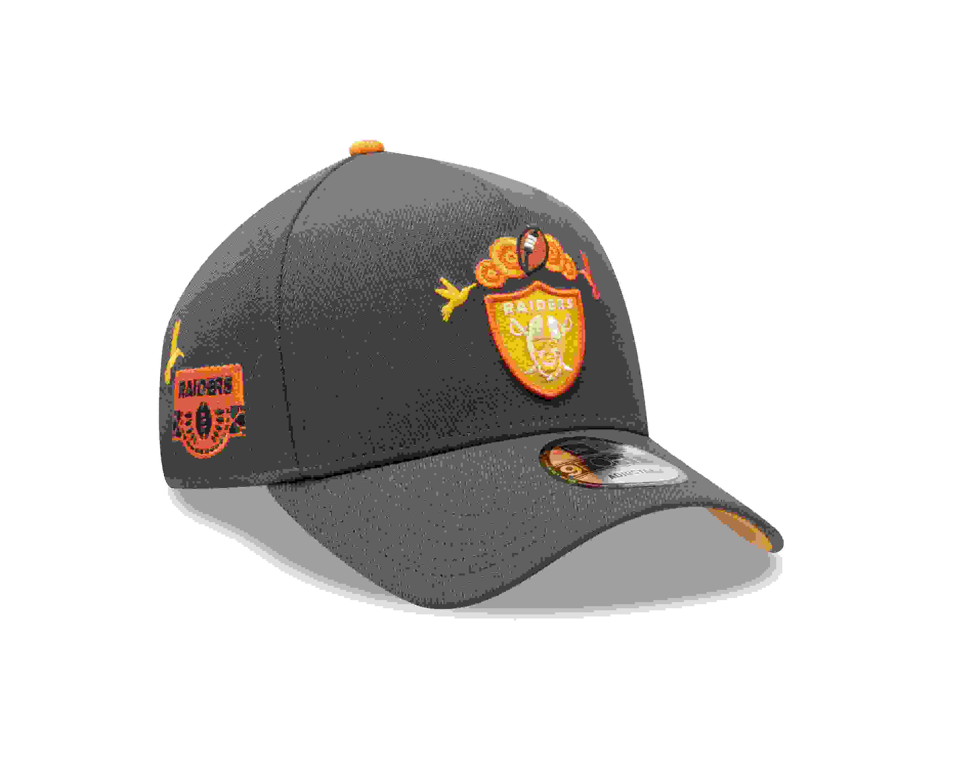 New Era Las Vegas Raiders 9FORTY Dia De Los Muertos Grey Snapback Hat